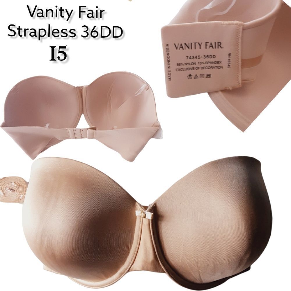 Vanity Fair Strapless Nude Size 36DD